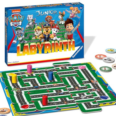 Ravensburger Kinderspiel Paw Patrol Junior Labyrinth 20799 - das bekannte Brettspiel von Ravensburger als Junior Version, Kinderspiel für Kinder ab 4 Jahren im Sale